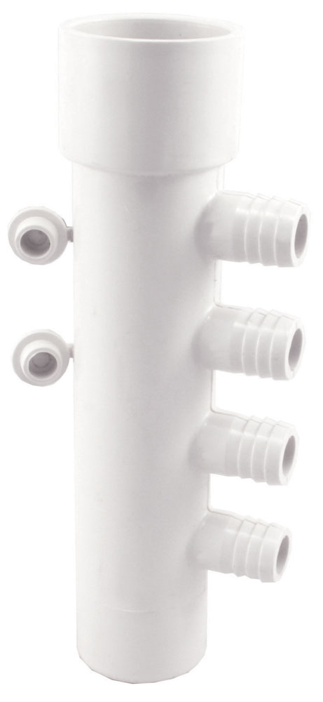 Water Manifolds <br> Six 3/4" Ribbed Barb Ports
