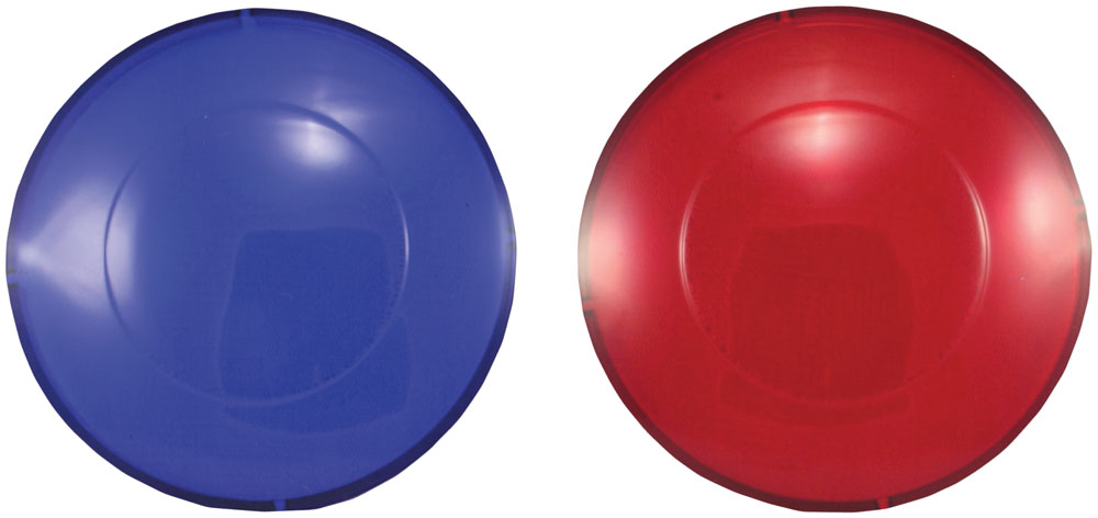 Kit de cubiertas para lente roja y azul