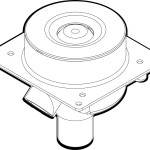<b>Multi-Nozzle Adjustable Deck Jets<br></b>Round Face with Flange <b>Multi-Nozzle Adjustable Deck Jets<br></b>Round Face with Flange