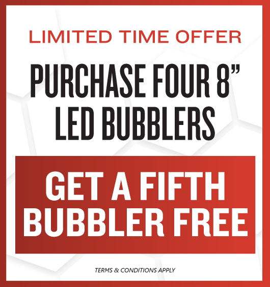 FREE BRILLIANT WONDERS® 8″ LED BUBBLER SPECIAL OFFER