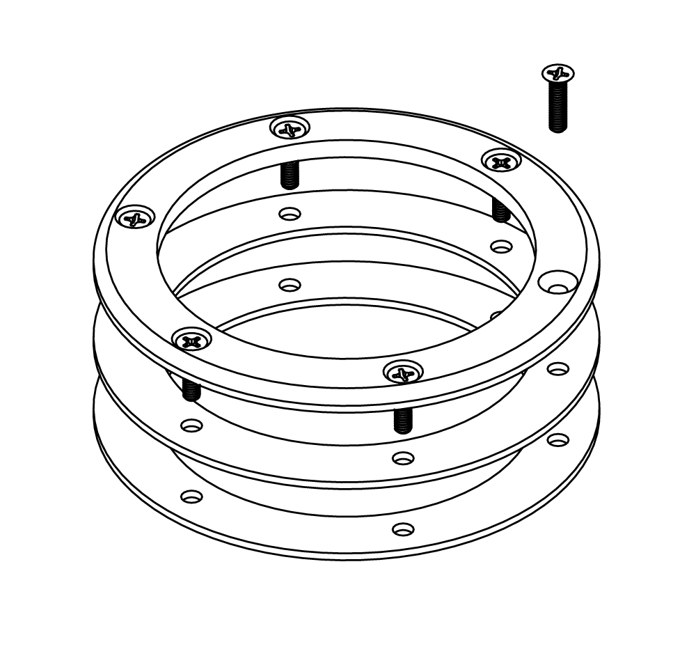 <b>Brilliant Wonders®<br></b>4" LED Bubbler<br>Vinyl Liner Kit <b>Brilliant Wonders®<br></b>4" LED Bubbler<br>Vinyl Liner Kit