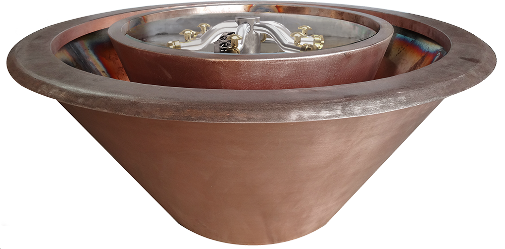 <b>360 Degree Lip Artisan Series Water+Fire Bowls</b><br>Round</br>